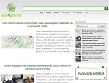 Tablet Screenshot of eco4planet.com